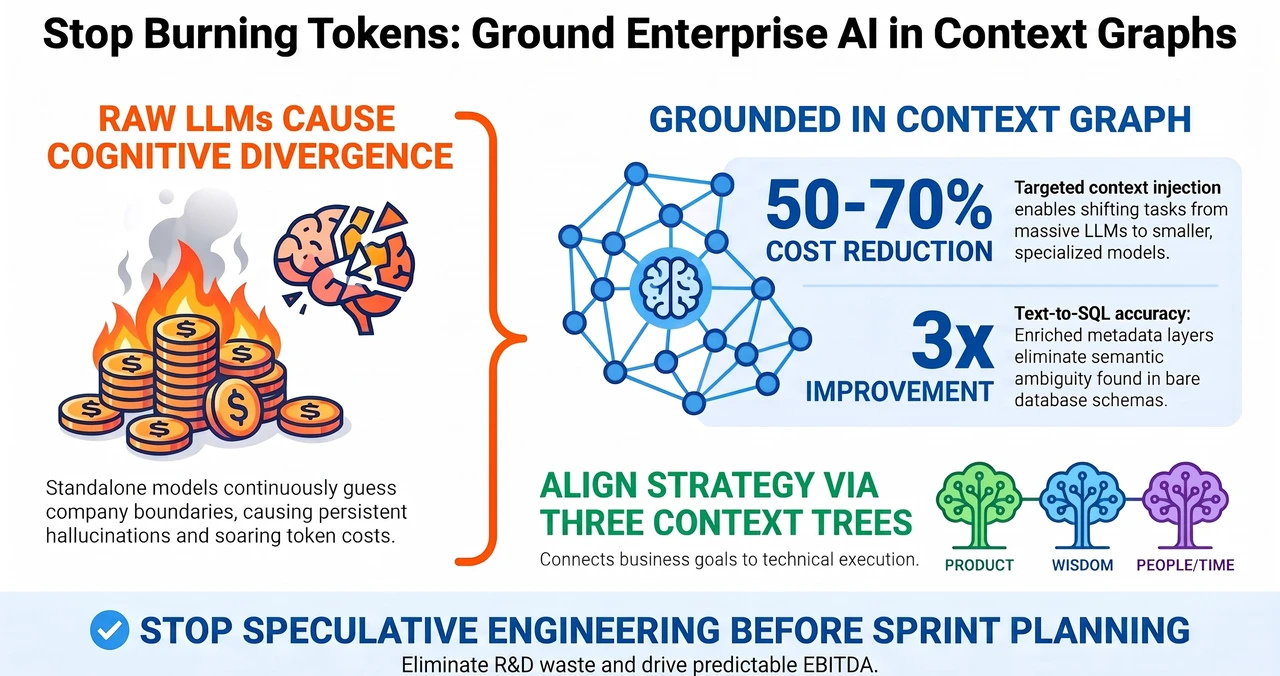 Stop Burning Tokens: Ground Enterprise AI in Context Graphs